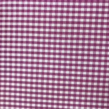 Hilco Baumwolle Vichy-Karo pink weiß 3 mm